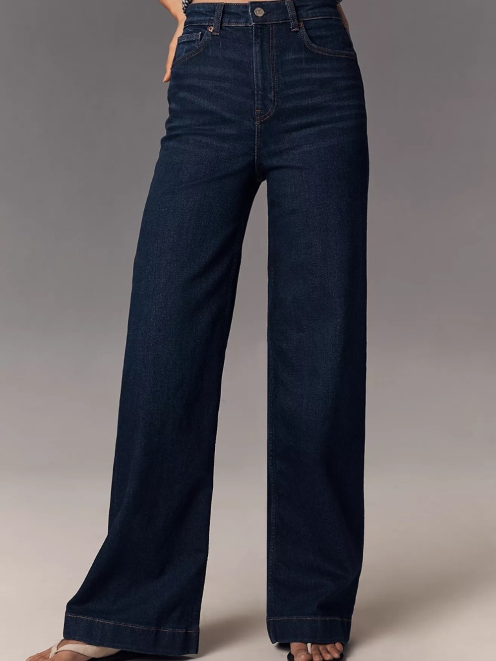 Reformation Bex Dark Blue Denim Jeans - Picture 8 of 8